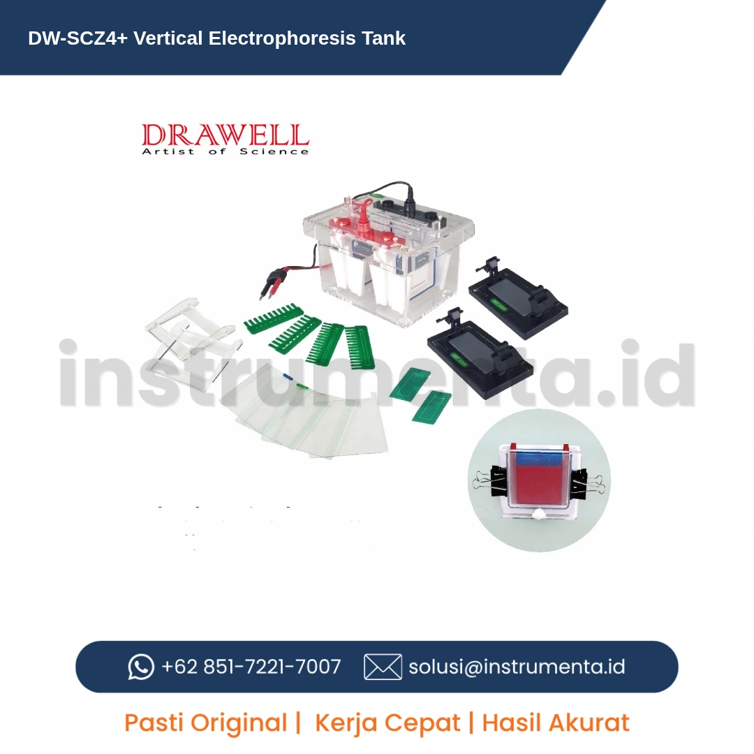Jual DW-SCZ4+ Vertical Electrophoresis Tank Distributor Resmi Alat Elektroforesis Gel Laboratorium Ready Stock